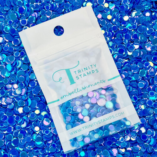 Trinity Stamps - Embellishments - Opaque Shine Confetti - Bowtie Blue 1 Trinity Stamps - Embellishments - Opaque Shine Confetti - Bowtie Blue