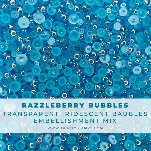 Trinity Stamps - Embellishment Mix - Iridescent Baubles - Razzleberry Bubbles 2 Trinity Stamps - Embellishment Mix - Iridescent Baubles - Razzleberry Bubbles