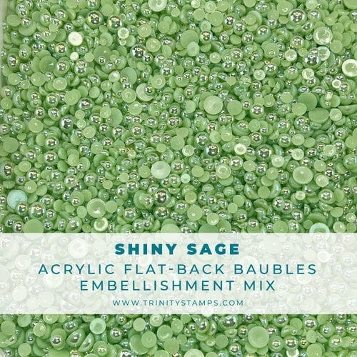 Trinity Stamps - Embellishment Mix - Baubles - Shiny Sage