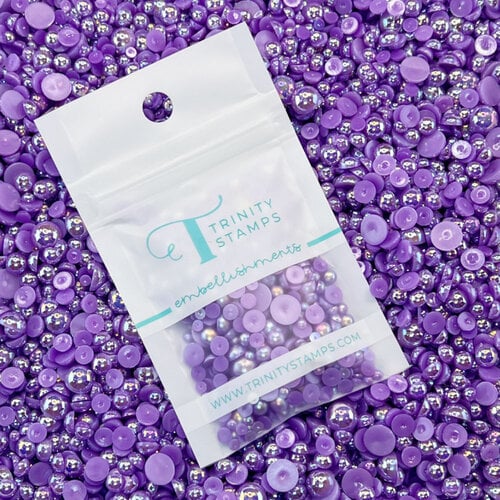 Trinity Stamps - Embellishment Mix - Baubles - Eggplant
