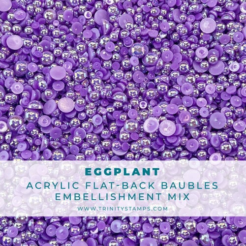 Trinity Stamps - Embellishment Mix - Baubles - Eggplant
