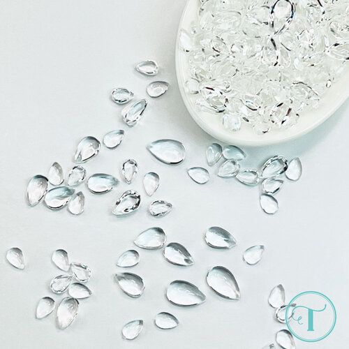 Trinity Stamps - Embellishment Mix - Clear Acrylic Drops - Drizzle
