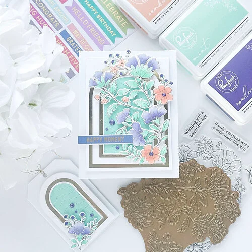 Pinkfresh Studio - Layering Stencils - Beautiful Day