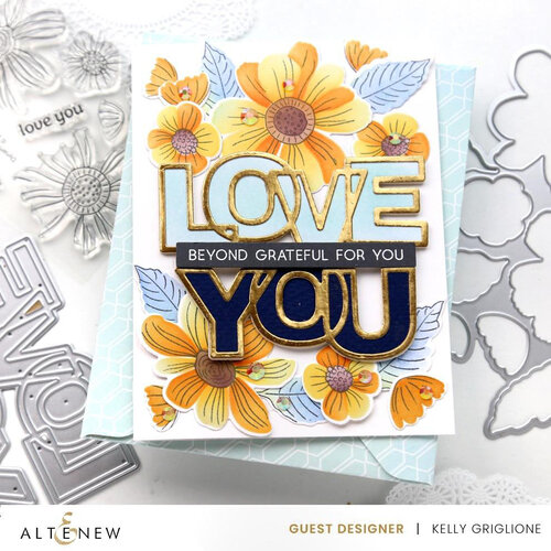 Altenew - Dies - Outlined Love You 7 Altenew - Dies - Outlined Love You