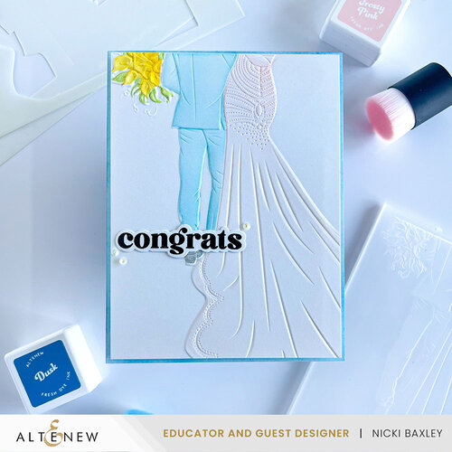 Altenew - Simple Coloring Stencil - 2 in 1 Set - Enchanted Beginnings