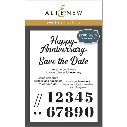 Altenew - Press Plates - Love Story 1 Altenew - Press Plates - Love Story