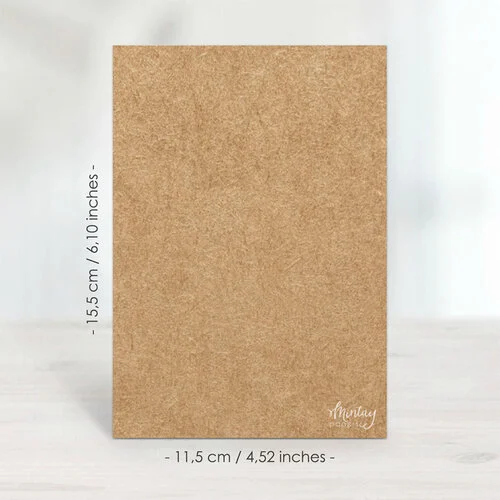 Mintay Papers - Greeting Card Base - 4.52 x 6.10 - Kraft 1 Mintay Papers - Greeting Card Base - 4.52 x 6.10 - Kraft