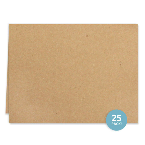 Scrapbook.com - Cards - Kraft A2 - Scored - 25 Pack