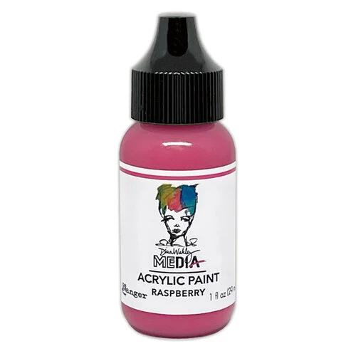 Ranger Ink - Dina Wakley Media - Heavy Body Acrylic Paint - Raspberry 1 Ranger Ink - Dina Wakley Media - Heavy Body Acrylic Paint - Raspberry