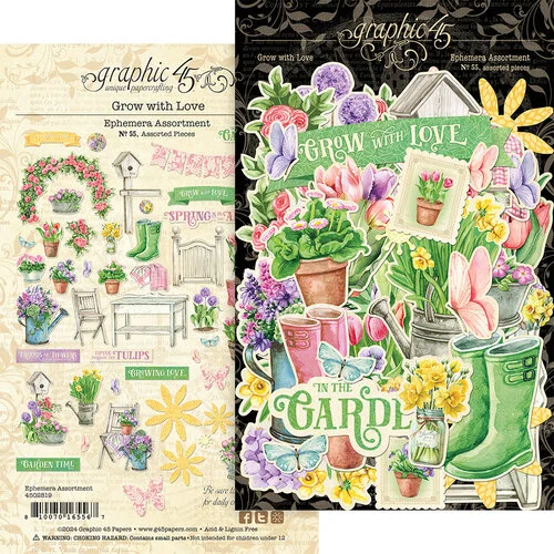 Graphic 45 - Grow With Love Collection - Ephemera