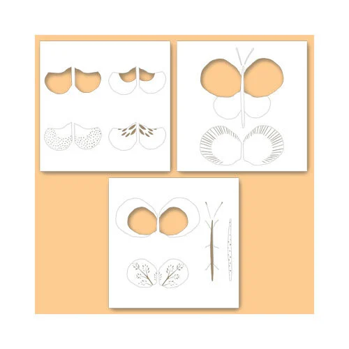 Penny Black - Stencils - Flutter 1 Penny Black - Stencils - Flutter