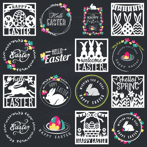 Reminisce - Easter Bloom Collection - 12 x 12 Double Sided Paper - Hello Easter