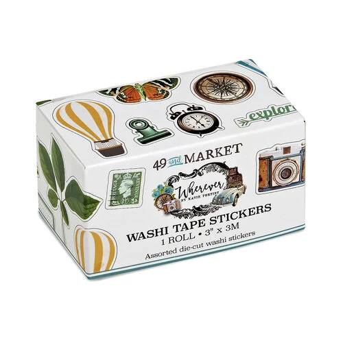 49 and Market - Wherever Collection - Washi Tape - Sticker Roll 2 49 and Market - Wherever Collection - Washi Tape - Sticker Roll