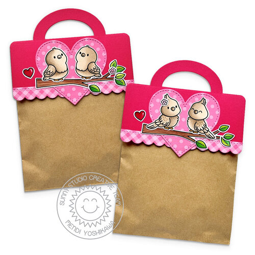 Sunny Studio Stamps - Clear Photopolymer Stamps - Love Birds