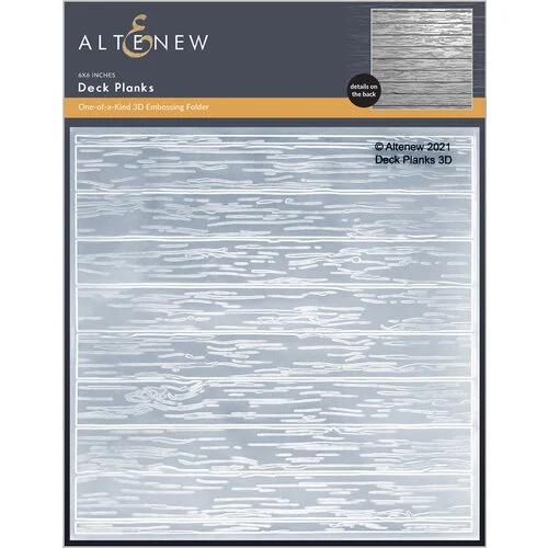 Altenew - Embossing Folder - 3D - Deck Planks 1 Altenew - Embossing Folder - 3D - Deck Planks