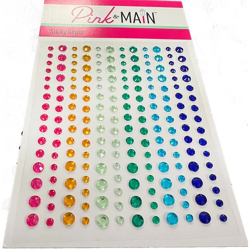 Pink and Main - Embellishments - Sticky Gems - Happy Hello