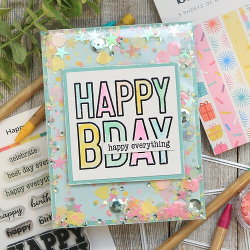 Scrapbook.com - Birthday Celebration - Dies, Paper, Stamp