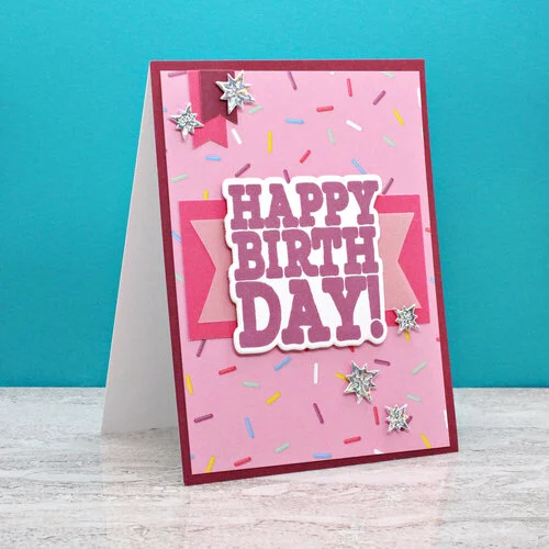 Scrapbook.com - Birthday Celebration - Dies, Paper, Stamp
