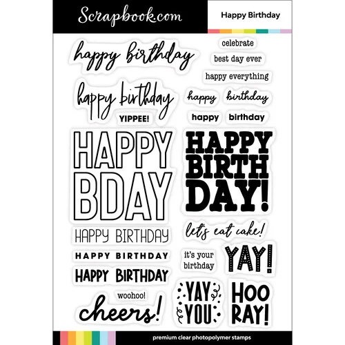 Scrapbook.com - Birthday Celebration - Dies, Paper, Stamp