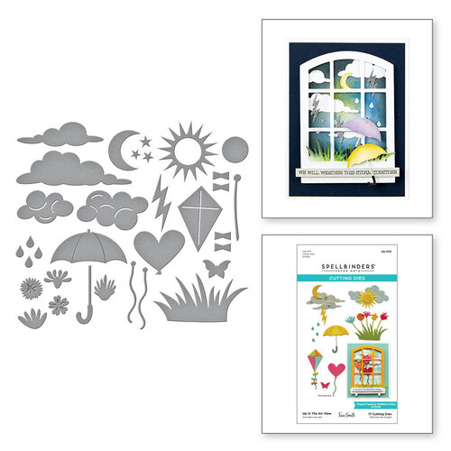 Spellbinders - Windows with a View Collection - Etched Dies - Up in the Air 2 Spellbinders - Windows with a View Collection - Etched Dies - Up in the Air