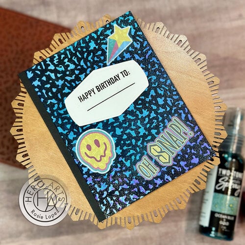 Hero Arts - Ralph Tyndall - Clings - Repositionable Rubber Stamps - Composition Notebook Pattern 6 Hero Arts - Ralph Tyndall - Clings - Repositionable Rubber Stamps - Composition Notebook Pattern