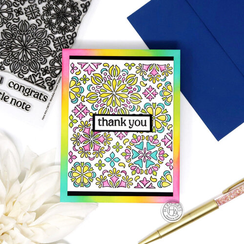 Hero Arts - Stencils - Mandala Flower Pattern 4 Hero Arts - Stencils - Mandala Flower Pattern