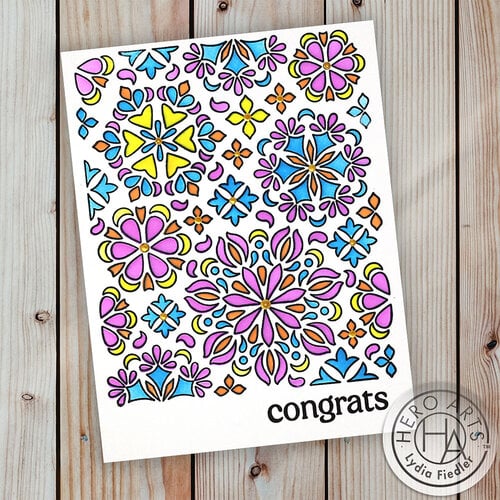 Hero Arts - Stencils - Mandala Flower Pattern 5 Hero Arts - Stencils - Mandala Flower Pattern