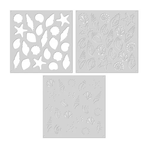 Hero Arts - Stencils - Seashells 2 Hero Arts - Stencils - Seashells