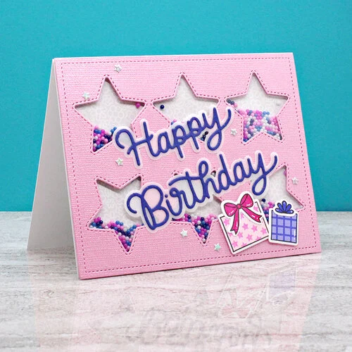 Pretty Pink Posh - Dies - Happy Birthday Shadow 6 Pretty Pink Posh - Dies - Happy Birthday Shadow