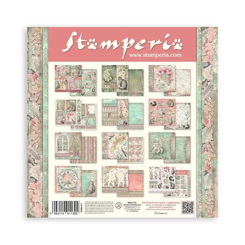Stamperia - Orchids And Cats Collection - 12 x 12 Paper Pad