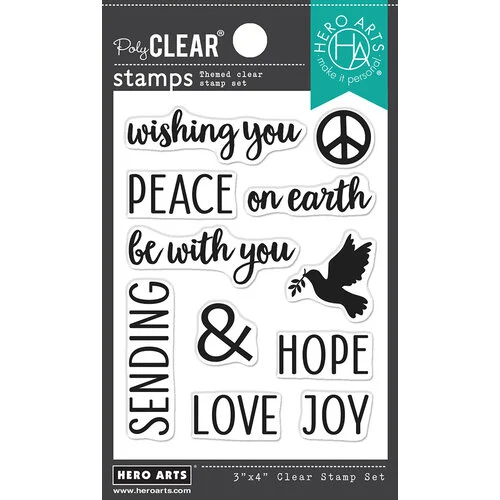 Hero Arts - Clear Photopolymer Stamps - Sending Peace
