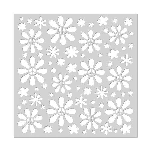 Hero Arts - Stencils - Peace Daisy 2 Hero Arts - Stencils - Peace Daisy