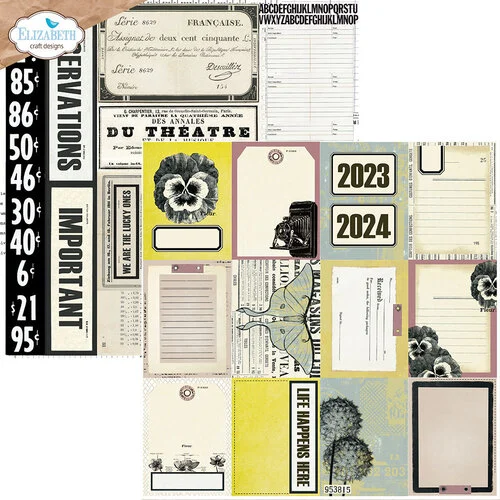 Elizabeth Craft Designs - 12 x 12 Paper Pack - Key Lime Night 9 Elizabeth Craft Designs - 12 x 12 Paper Pack - Key Lime Night
