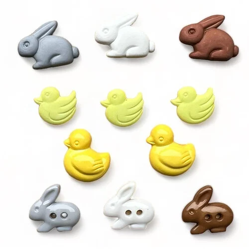 Buttons Galore and More - Embellishments - Button Theme Packs - Ducks and Bunnies 1 Buttons Galore and More - Embellishments - Button Theme Packs - Ducks and Bunnies