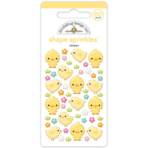 Doodlebug Design - Bunny Hop Collection - Shape Sprinkles - Chickies
