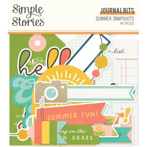 Simple Stories - Summer Snapshots Collection - Ephemera - Journal Bits 1 Simple Stories - Summer Snapshots Collection - Ephemera - Journal Bits