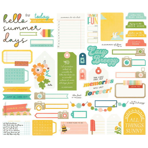 Simple Stories - Summer Snapshots Collection - Ephemera - Journal Bits 2 Simple Stories - Summer Snapshots Collection - Ephemera - Journal Bits