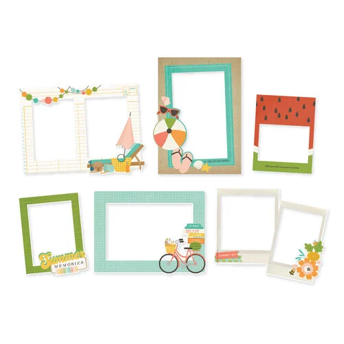 Simple Stories - Summer Snapshots Collection - Chipboard Frames