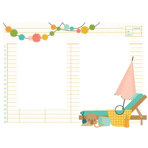 Simple Stories - Summer Snapshots Collection - Chipboard Frames