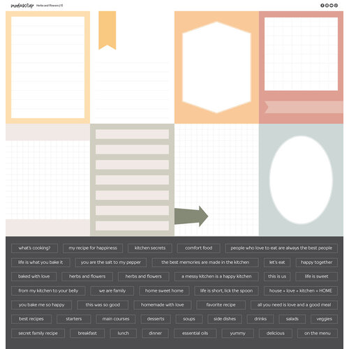 ModaScrap - 12 X 12 Paper Pack - Herbs And Flowers 14 ModaScrap - 12 X 12 Paper Pack - Herbs And Flowers