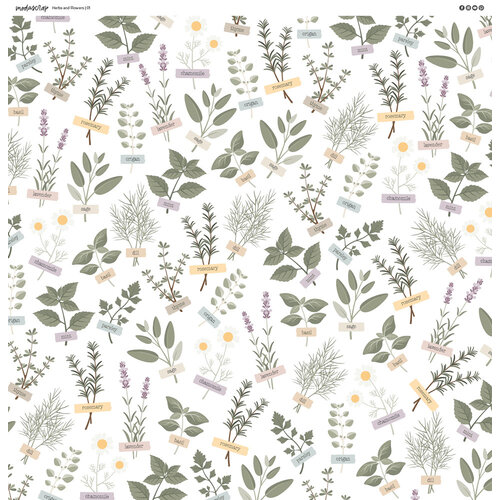 ModaScrap - 12 X 12 Paper Pack - Herbs And Flowers 2 ModaScrap - 12 X 12 Paper Pack - Herbs And Flowers