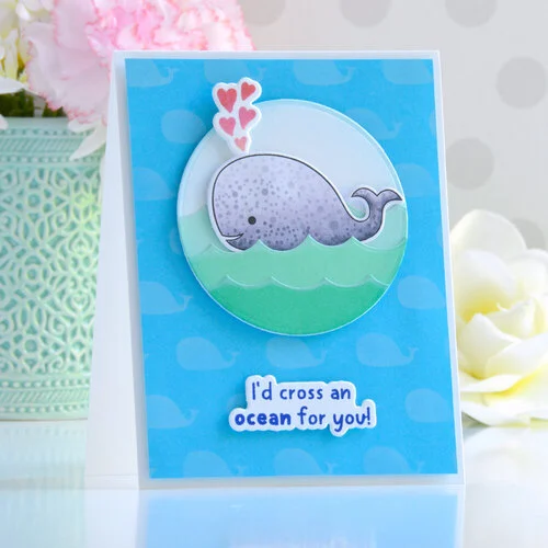 Scrapbook.com - Coordinating Die Set - Whale Hello
