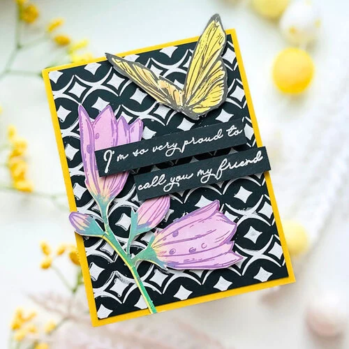 Sizzix - Stacey Park - Clear Stamps and Stencils Set - Cosmopolitan - Farfallina 14 Sizzix - Stacey Park - Clear Stamps and Stencils Set - Cosmopolitan - Farfallina