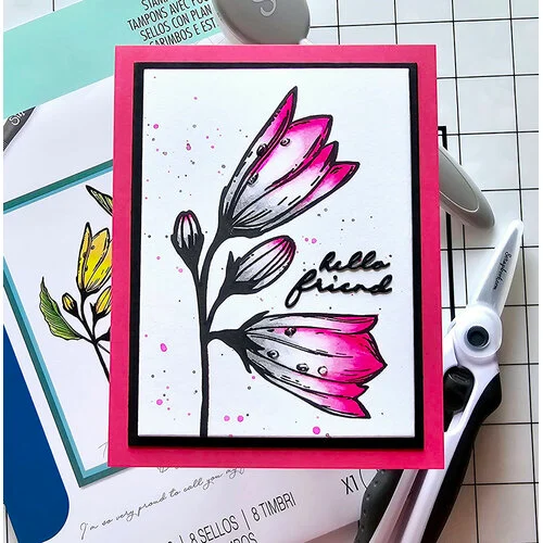Sizzix - Stacey Park - Clear Stamps and Stencils Set - Cosmopolitan - Farfallina 15 Sizzix - Stacey Park - Clear Stamps and Stencils Set - Cosmopolitan - Farfallina
