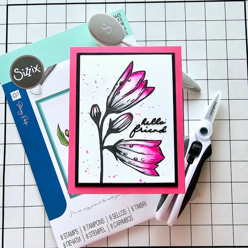 Sizzix - Stacey Park - Clear Stamps and Stencils Set - Cosmopolitan - Farfallina 16 Sizzix - Stacey Park - Clear Stamps and Stencils Set - Cosmopolitan - Farfallina