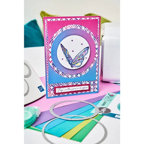 Sizzix - Stacey Park - Clear Stamps and Stencils Set - Cosmopolitan - Farfallina 4 Sizzix - Stacey Park - Clear Stamps and Stencils Set - Cosmopolitan - Farfallina