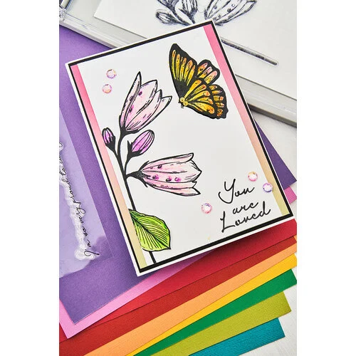 Sizzix - Stacey Park - Clear Stamps and Stencils Set - Cosmopolitan - Farfallina 8 Sizzix - Stacey Park - Clear Stamps and Stencils Set - Cosmopolitan - Farfallina