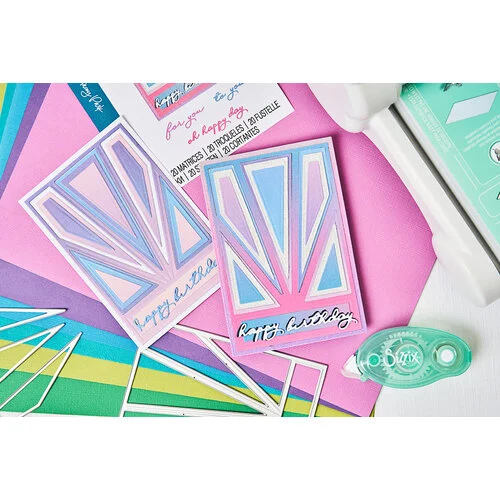 Sizzix - Stacey Park - Thinlits Dies - Cosmopolitan - Refined Rays 2 Sizzix - Stacey Park - Thinlits Dies - Cosmopolitan - Refined Rays