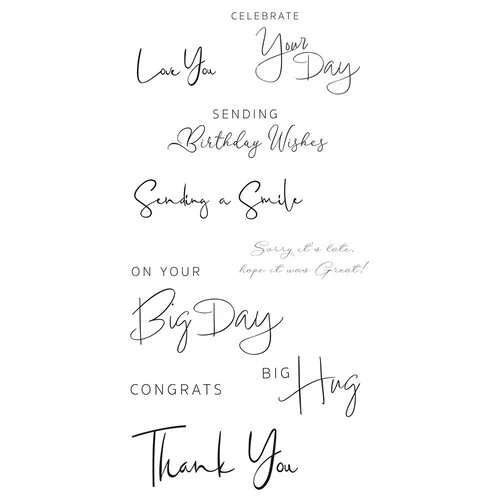 Sizzix - Clear Stamps - Daily Sentiments