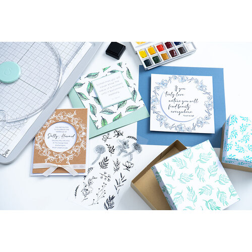 Sizzix - Clear Stamps - Garden Botanicals